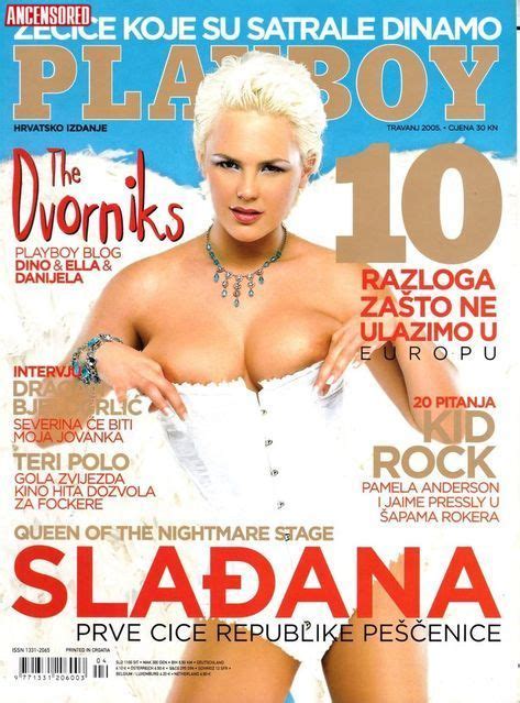 Nackte Sladjana Petrusic Sladja In Playboy Magazine Croatia
