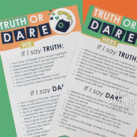 32 Fun Truth Or Dare Questions For Couples The Dating Divas Relationships And Dating Magazine