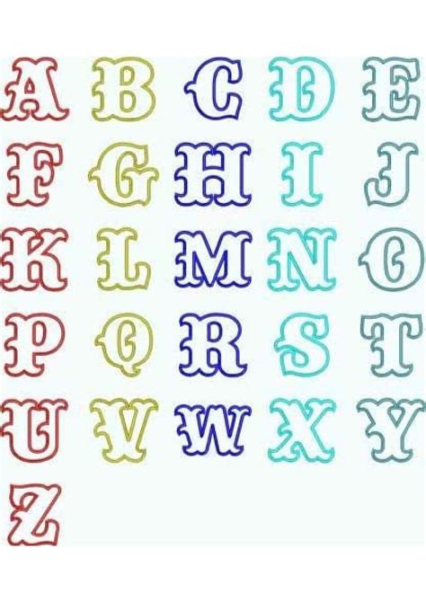 Alfabeto Moldes Para Imprimir