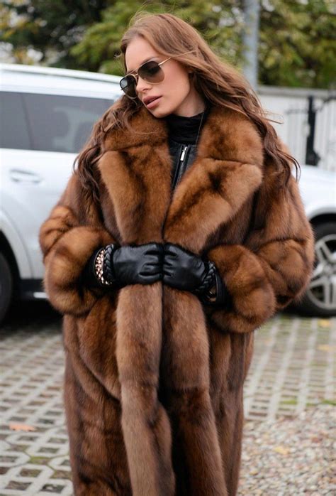 New Russian Sable Fur Long Coat Clas Of Mink Fox Lynx Chinchilla Barguzin Trench Ebay Women