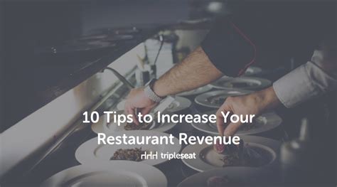 10 Tips To Increase Your Restaurant Revenue Tripleseat