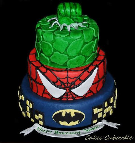 Bring to your home this perfectly baked delicious marvel n dc round shaped superhero cake. Marvel Superhero Cake by Cakes Caboodle, via Flickr | Birthday cake ideas | Pinterest | Cakes ...