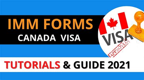 How To Fill Imm Forms Canada Immigration 2021 Apply For A Visa To