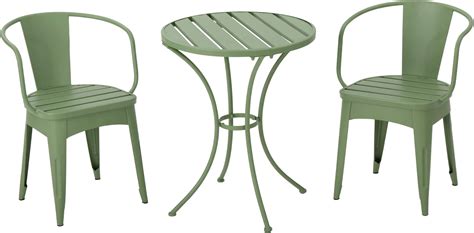 Great Deal Furniture Porto Outdoor 3 Piece Crackle Green