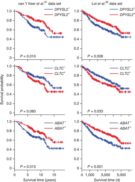 Kaplan Meier Km Survival Curves Of Breast Cancer Patients Are