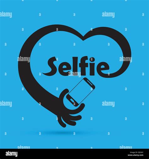 taking selfie portrait photo on smart phone concept icon selfie concept design element vector