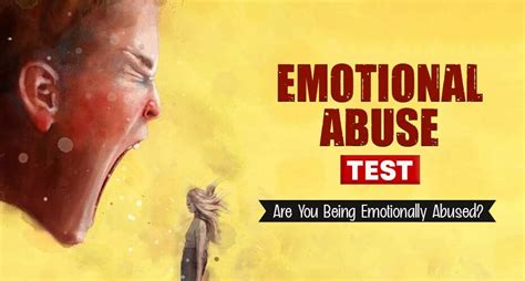 Emotional Abuse Test Mind Help Self Assessment