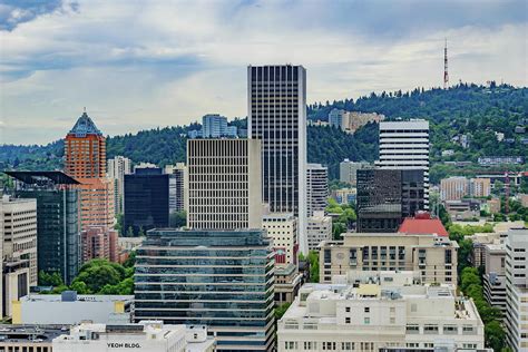 Downtown Portland Skyline Photograph By Cityscape Photography Pixels