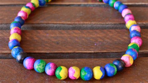 Make A Two Toned Wooden Bead Necklace Diy Style Guidecentral Youtube