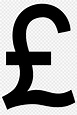 Black Pound Sterling Symbol - Black Pound Sign - Free Transparent PNG ...