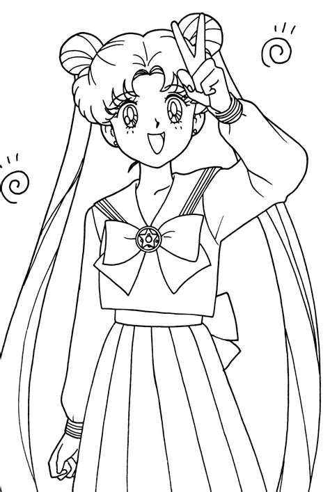 Sailor Moon Coloring Book Xeelha Marinero Manga Luna Sailor Moon