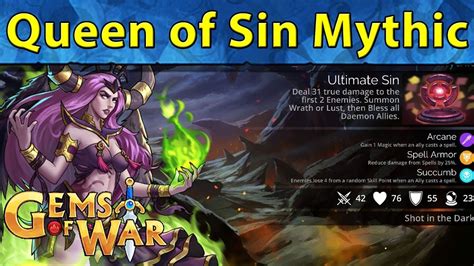 Gems Of War Queen Of Sin Key Opening And Teams Youtube