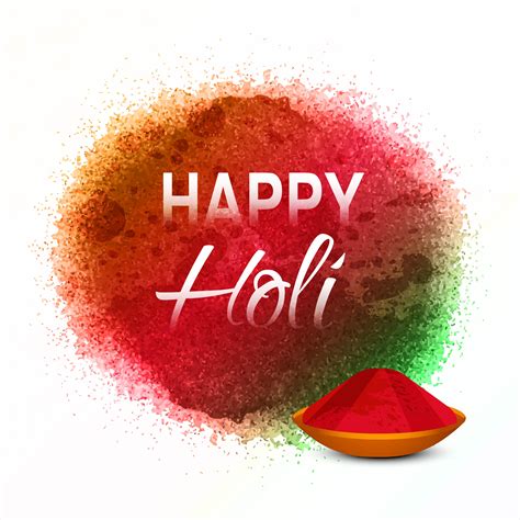 Happy Holi Vector Illustration With Colorful Gulal 382138 Vector Art At