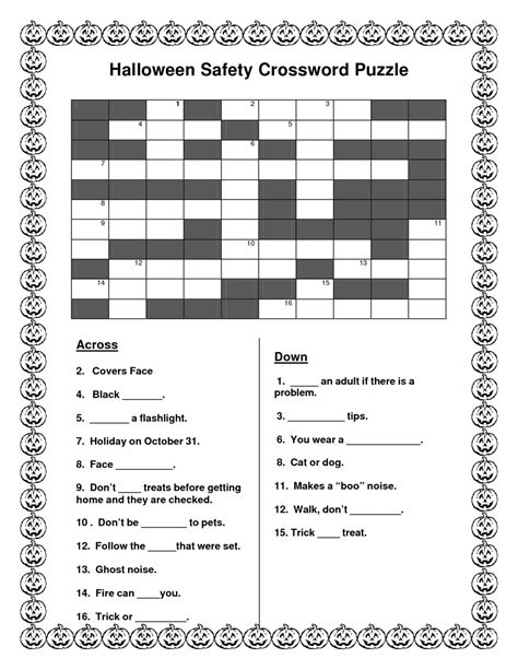 To find a puzzle you can drill down into the. 5 Best Images of Halloween Crossword Puzzles Printable ...