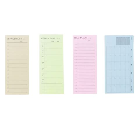 Inventory Weekly Daily Monthly Planner Notebook Sticky Note Pads