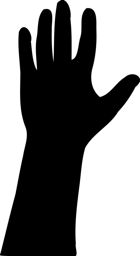 Hand Silhouette Clipart Best