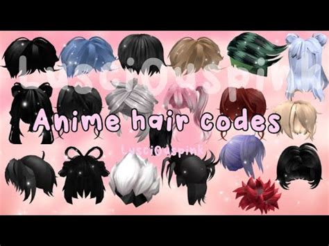 Anime Hair Codes For Roblox Bloxburg Lusci Uspink Youtube