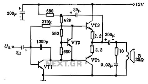The given amplifier short/overload protection circuit diagram, shows an inexpensive i have made a 150 watt mosfet stereo amplifier and i was searching for a good, simple short circuit protection circuit for this amp , i only found protection circuit for speakers in your blog and i have added it. Overload protection circuit diagram of 25 ohm speaker under Security Circuits -59420- : Next.gr