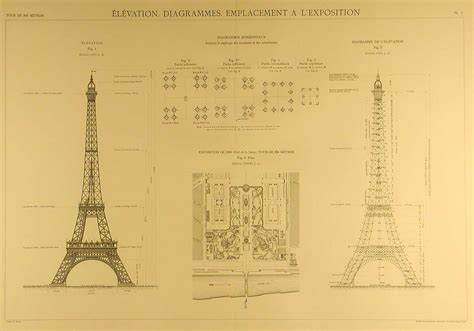 Les Plans Originaux De La Tour Eiffel