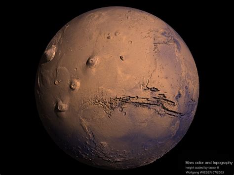 First rendered images of Mars