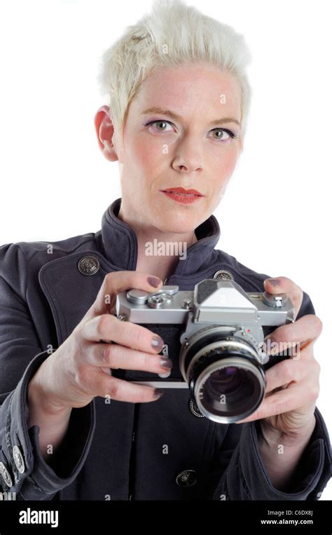 Beautiful Short Haired Blond Woman Hi Res Stock Photography And Images