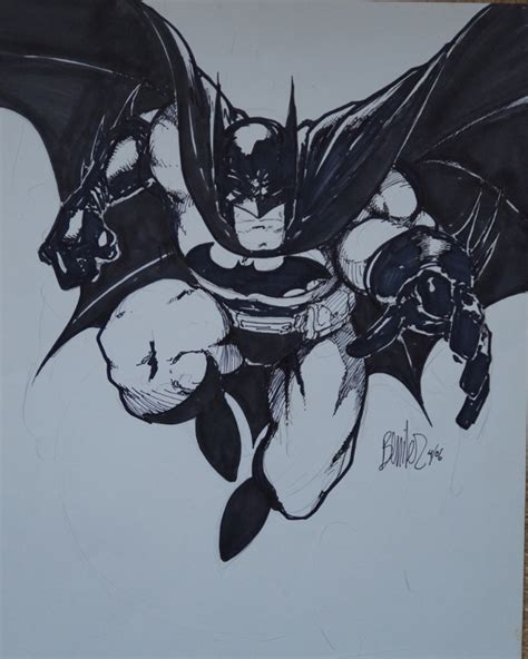 Batman By Joe Benitez In W S Ls My Comic Art Collection Comic Art