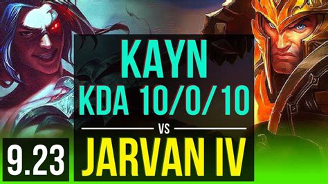 Kayn Vs Jarvan Iv Jungle Kda Games M Mastery