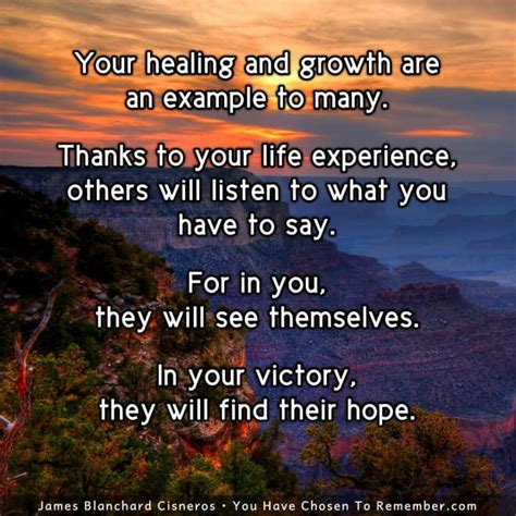 Inspirational Quote Your Healing And Growth Inspires Others