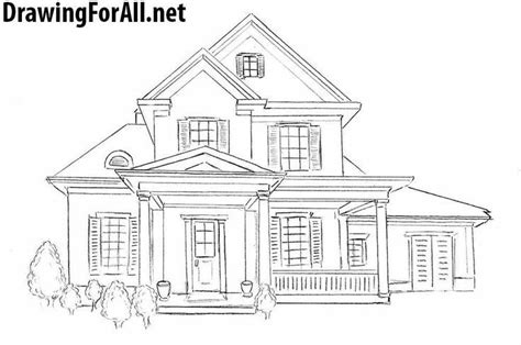 How To Draw A House For Beginners Häuser Zeichnen Haus Zeichnung