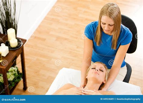 Massage Massage Therapist At Work Stock Image Image Of Closed Working 44924689