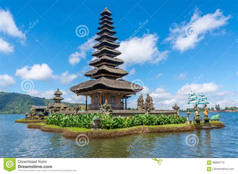 Pura Ulun Danu Bratan At Bali Indonesia Stock Photo Image Of