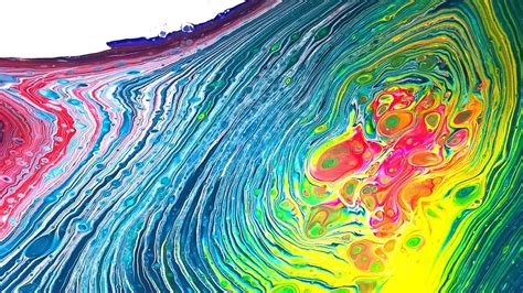 Dirty Swirl Pour Creating Fluid Art With Acrylic Pouring Technique No