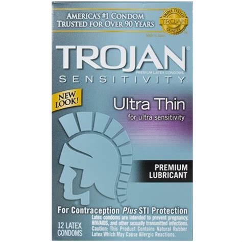 Trojan Ultra Thin Lubricated 12 Pack Sex Toys And Adult Novelties