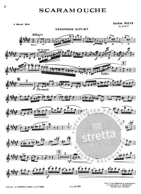 Scaramouche Op No From Eug Ne Bozza Buy Now In The Stretta Sheet Music Shop