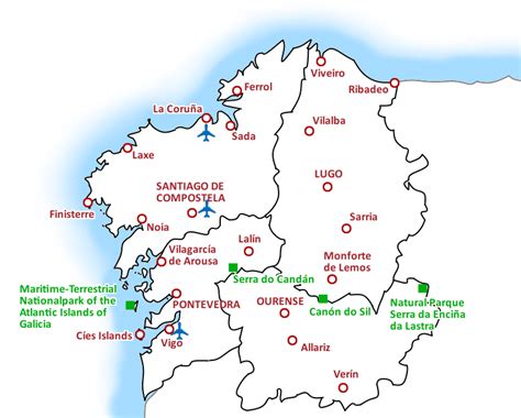 Galicia Wine Map
