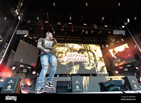 American Rapper Lil Skies Performing At Breakout Festival Day 1 At The