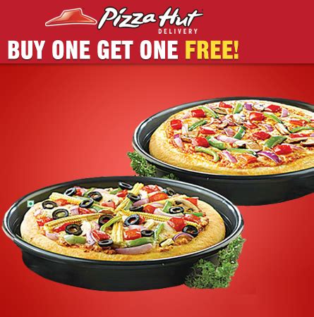 Buy one medium pizza and get another medium pizza free. Buy 1 Pizza Get 1 Free From #Pizzahut | Free food coupons ...