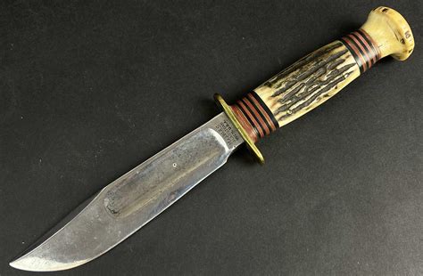 Sold Price Vintage Marbles Stag Handle Hunting Knife February 5