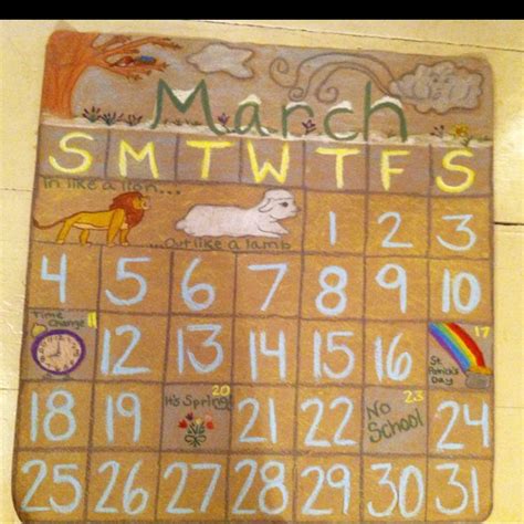My March Calendar Fun Cool Kids Classroom