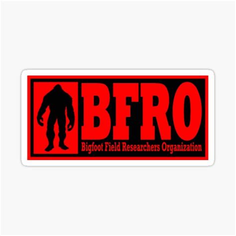 Bfro Red Sticker For Sale By Lantinhvc Redbubble