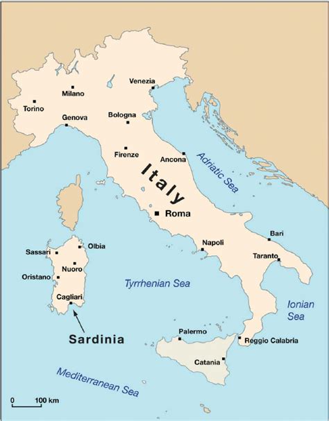 The Geological Map Of Sardinia Italy At 1250000 Scale Pdf Download