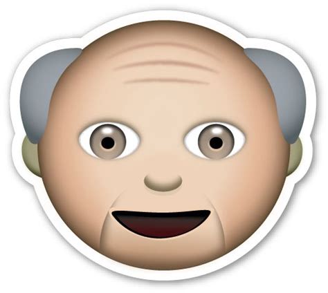 Older Man Emoji Emogis Stickers