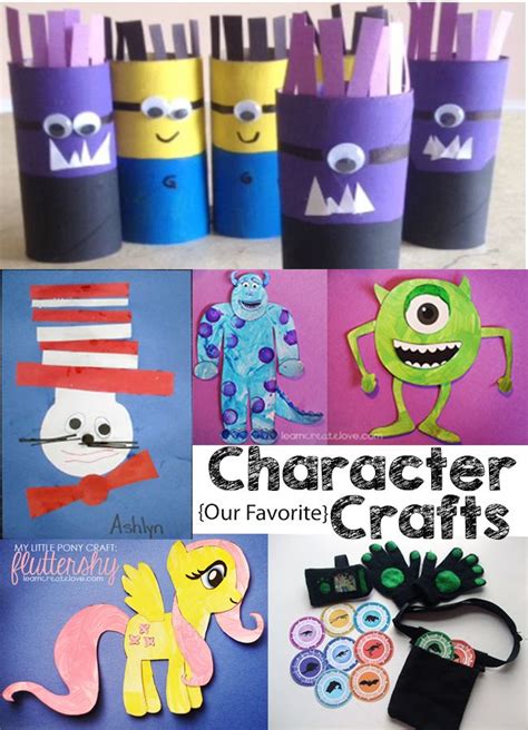 Our Favorite Cartoon Character Crafts The Realistic Mama Kids Art