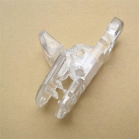 10 Pcs Clear Plastic Fix Clip Glass Panel Retainer Clips For Cabinets