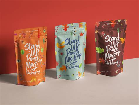stand  pouch packaging  mockup psd good mockups