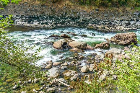 The Rapids Over The Rocks With In The Ocoee River Stock Image Image
