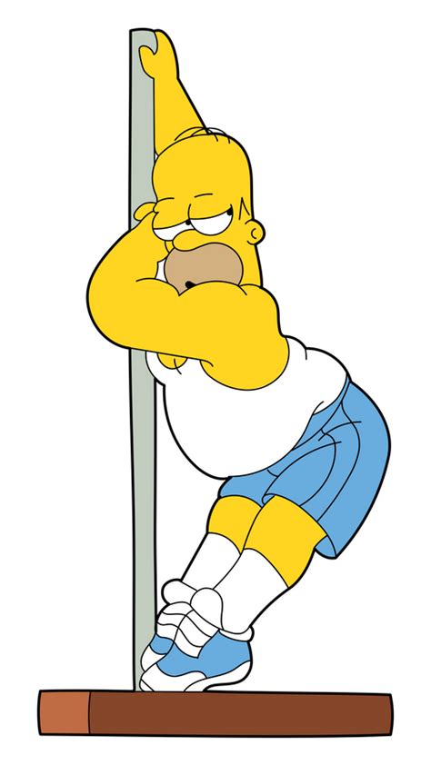 Simpsons Homer Pole Dance Sticker Bart Simpson Art Simpsons Drawings