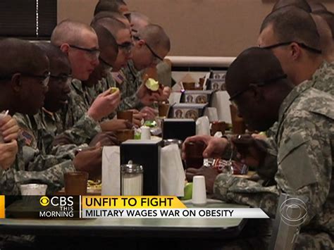 too fat to serve military wages war on obesity cbs news