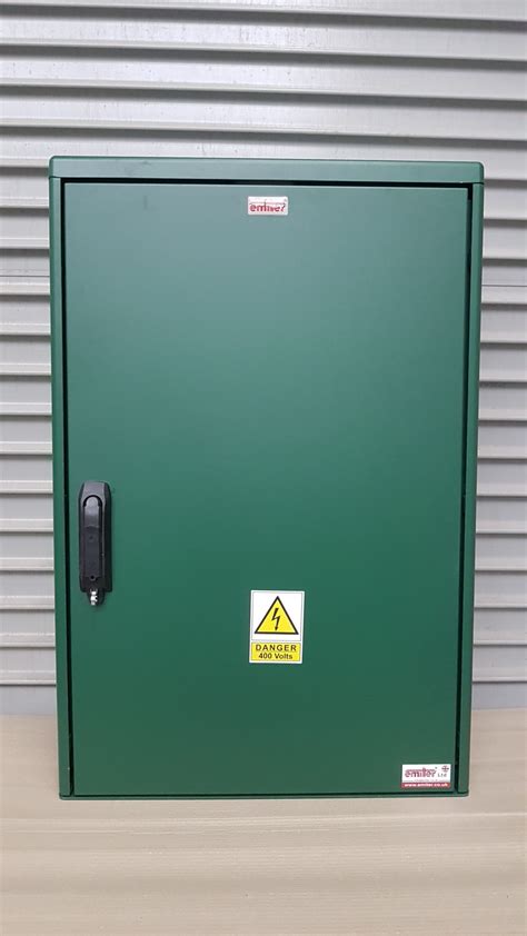 Free Standing Grp Electric Meter Box Green W605 X H930 X D320mm Grp