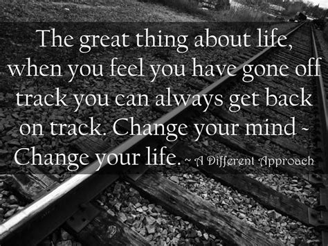 Continuing as planned or expected, typically after a problem or distraction. Back On Track Quotes. QuotesGram